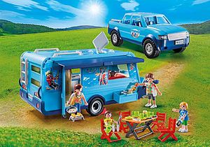 9502 PLAYMOBIL-FunPark Pick-Up mit Wohnwagen für 23,99€ in Playmobil