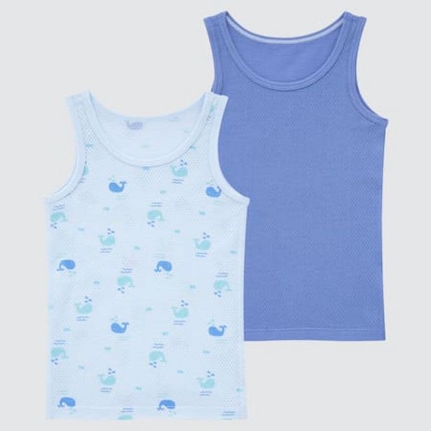 Toddler Joy Of Print Cotton Mesh Vest (Two Pack) für 3,9€ in UNIQLO