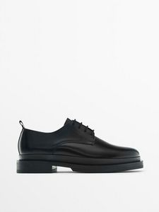 Schwarze Schuhe Aus Nappaleder - Studio für 159€ in Massimo Dutti