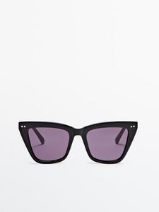 Cateye-Sonnenbrille In Schwarz für 69,95€ in Massimo Dutti