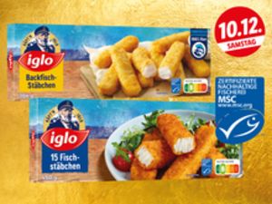 Iglo MSC Fischstäbchen oder Backfisch-Stäbchen für 3,19€ in Lidl