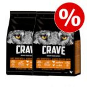 2 x 2,8 kg Crave Trockenfutter zum Sonderpreis! für 25,49€ in Zooplus