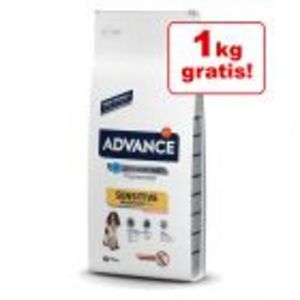 1 kg gratis! 15 kg Advance Sensitive Adult Lachs & Reis für 69,99€ in Zooplus