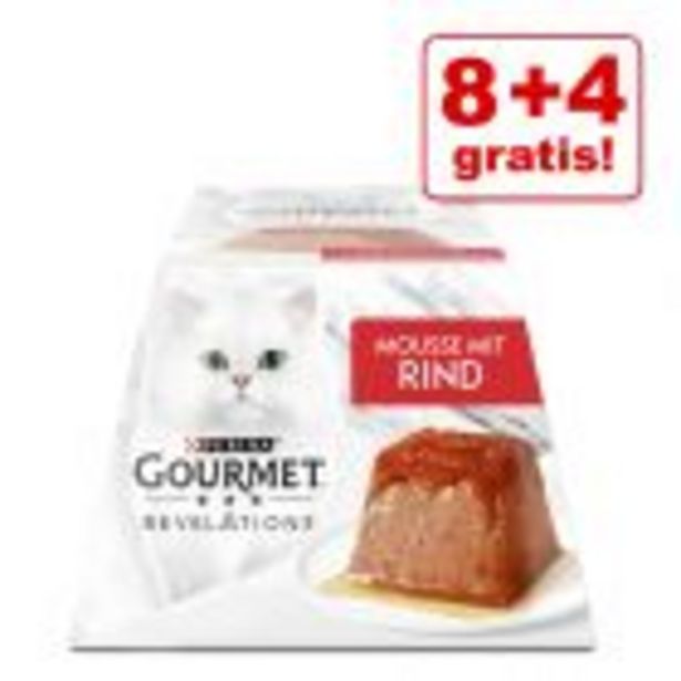 8 + 4 gratis! Gourmet Revelations Mousse 12 x 57 g für 6,49€ in Zooplus