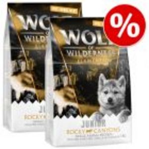 2 x 1 kg Wolf of Wilderness Trockenfutter zum Sonderpreis! für 8,99€ in Zooplus
