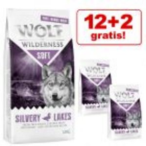 12 + 2 kg gratis! 14 kg Wolf of Wilderness "Soft" mit Freiland-Fleisch für 71,99€ in Zooplus