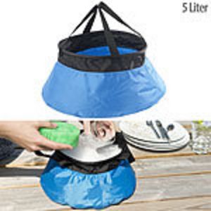 Semptec Urban Survival Technology Faltbarer Eimer für Outdoor und Camping, Nylon, 5 Liter für 6,99€ in Pearl