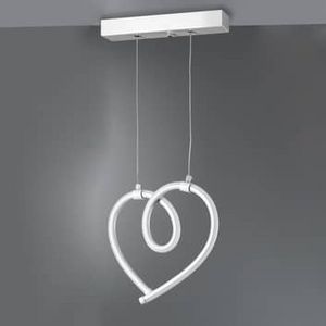 LED-Hängeleuchte Cuoricini mit einem Herz, 26cm für 39,9€ in Lampenwelt