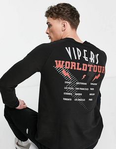Bolongaro Trevor – Sport-Sweatshirt in Schwarz mit Rücken-Print für 21,99€ in ASOS